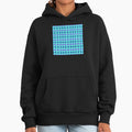 Purple Stars and Dark Blue Crosses on Cyan background - Adult & Kids T-Shirts, Sweatshirts & Hoodies apparel design preview 1