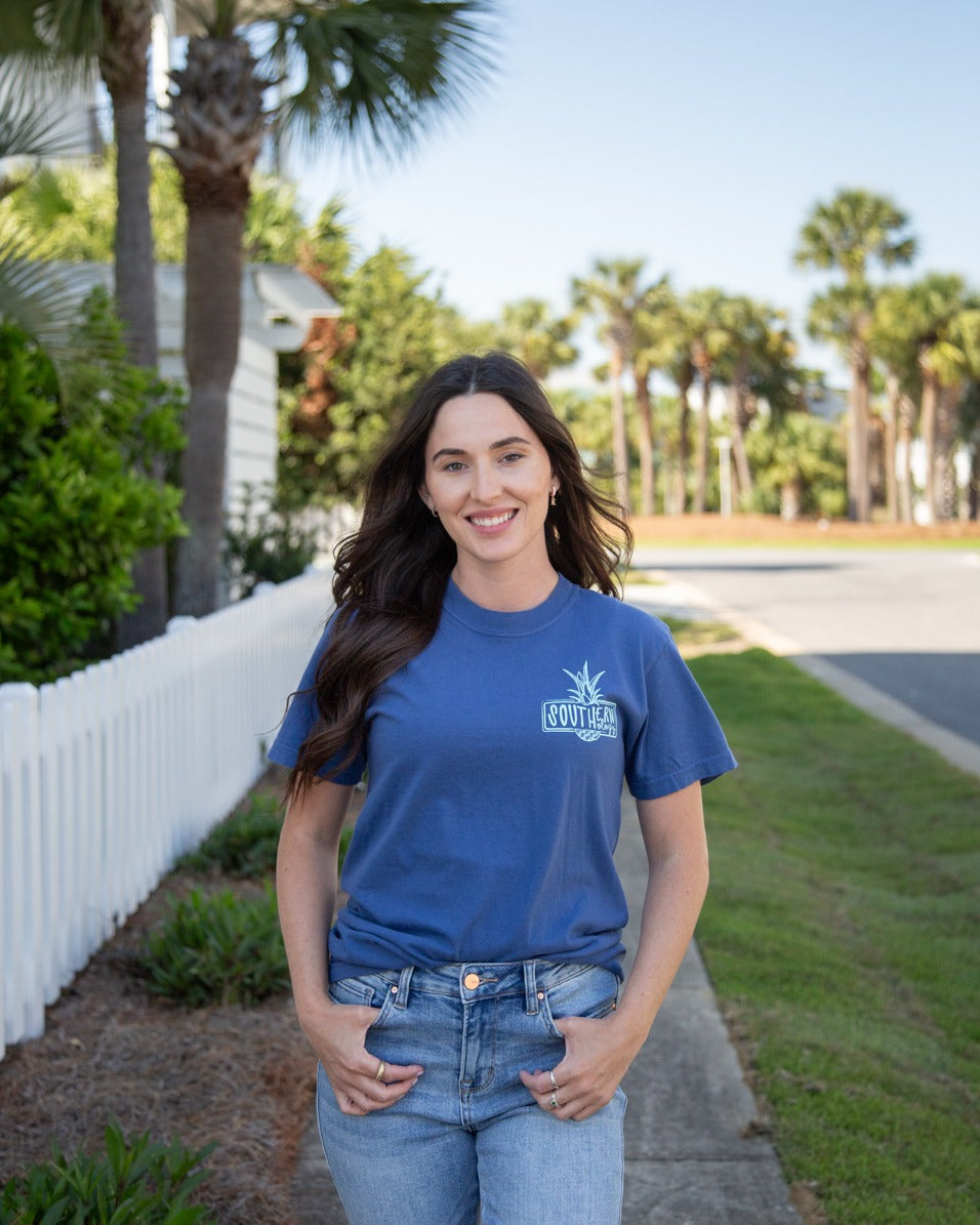Southernology Palm Sunset Comfort Colors - Adult & Kids T-Shirts, Sweatshirts & Hoodies apparel design preview 2