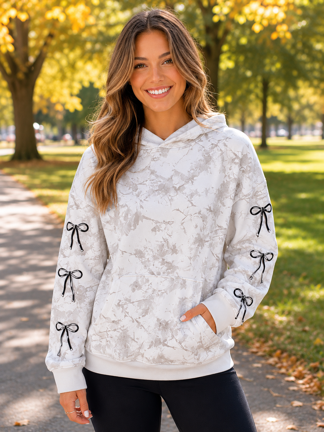 Simply Southern 0226 Bow White Camo Pattern Alice - Adult & Kids T-Shirts, Sweatshirts & Hoodies apparel design preview 1