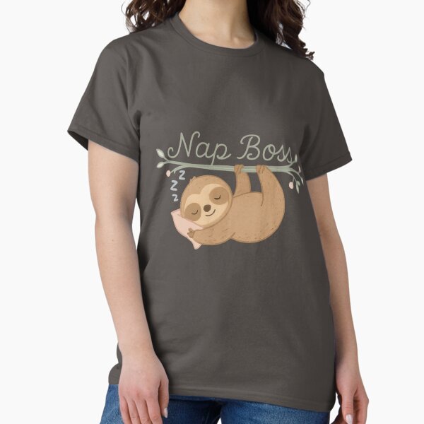 Nap Boss Sloth - Adult & Kids T-Shirts, Sweatshirts & Hoodies apparel design preview 1