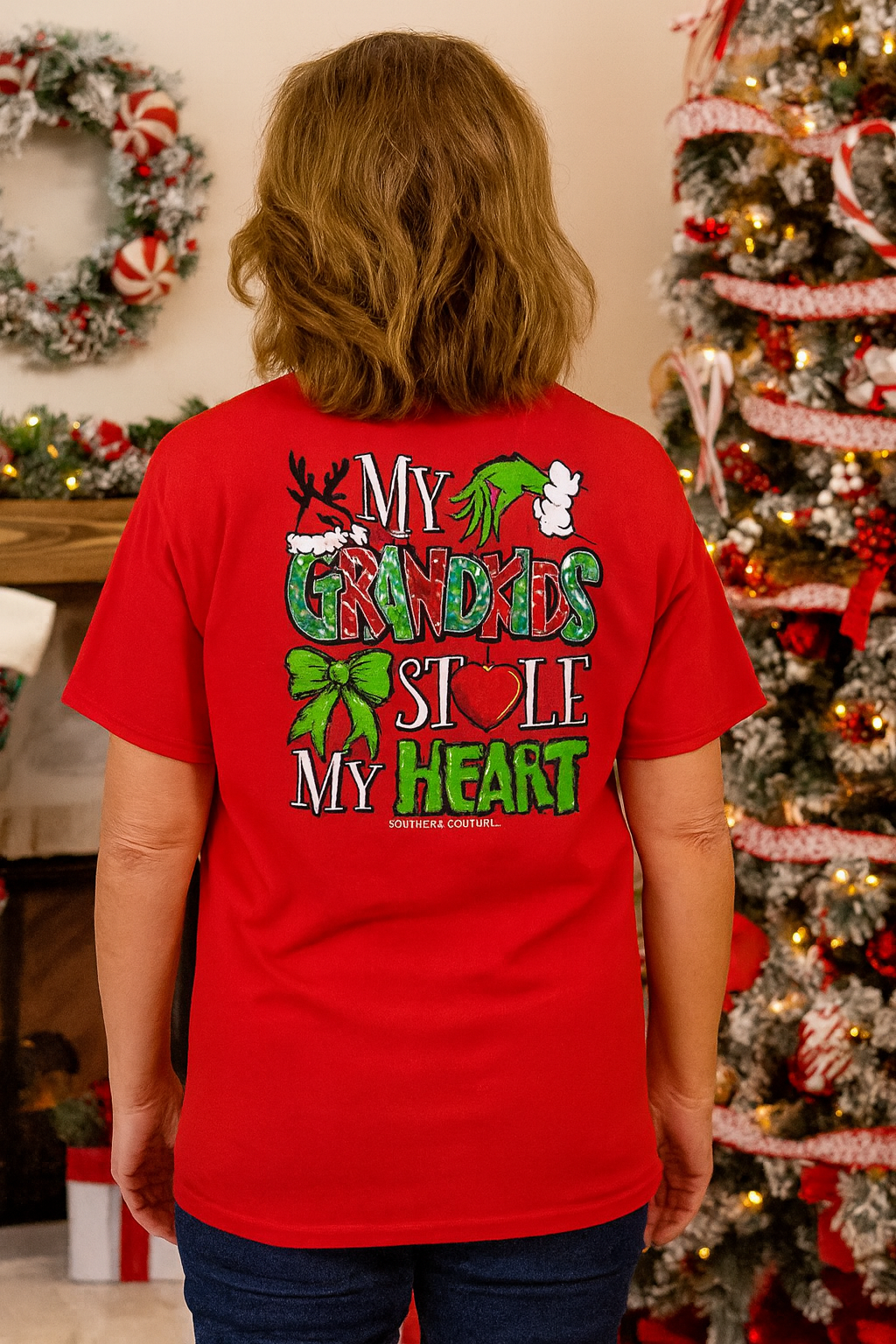Southern Couture Classic My Grandkids Stole Heart - Adult & Kids T-Shirts, Sweatshirts & Hoodies apparel design preview 1