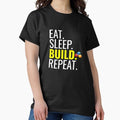 Eat. Sleep. Build. Repeat. Building - Adult & Kids T-Shirts, Sweatshirts & Hoodies apparel design preview 1