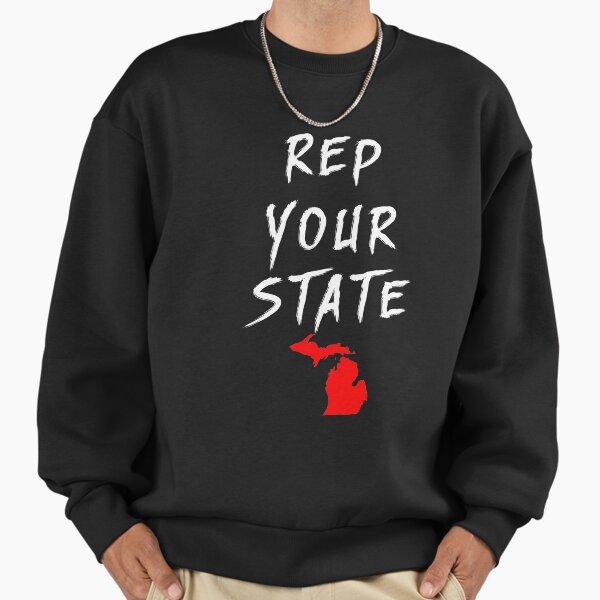REP YOUR STATE Michigan - Adult & Kids T-Shirts, Sweatshirts & Hoodies apparel design preview 1
