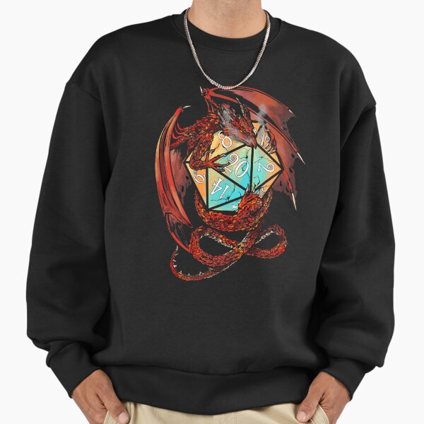 Funny Red Dragon Dice - Adult & Kids T-Shirts, Sweatshirts & Hoodies apparel design preview 1