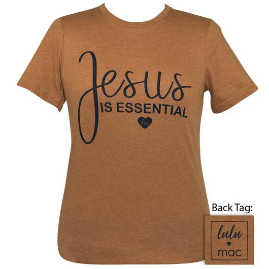 Girlie Girl Originals Lulu Mac Jesus Is Essential - Adult & Kids T-Shirts, Sweatshirts & Hoodies apparel design preview 1