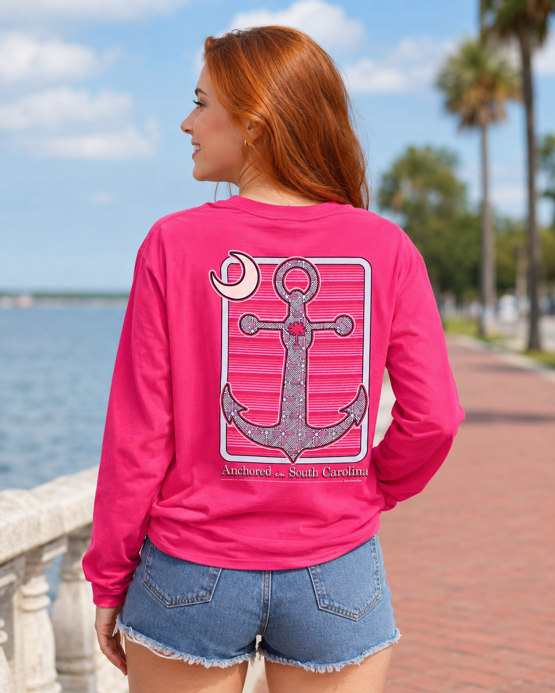SALE Itsa girl Thing Anchored in SC Girlie Bright - Adult & Kids T-Shirts, Sweatshirts & Hoodies apparel design preview 1