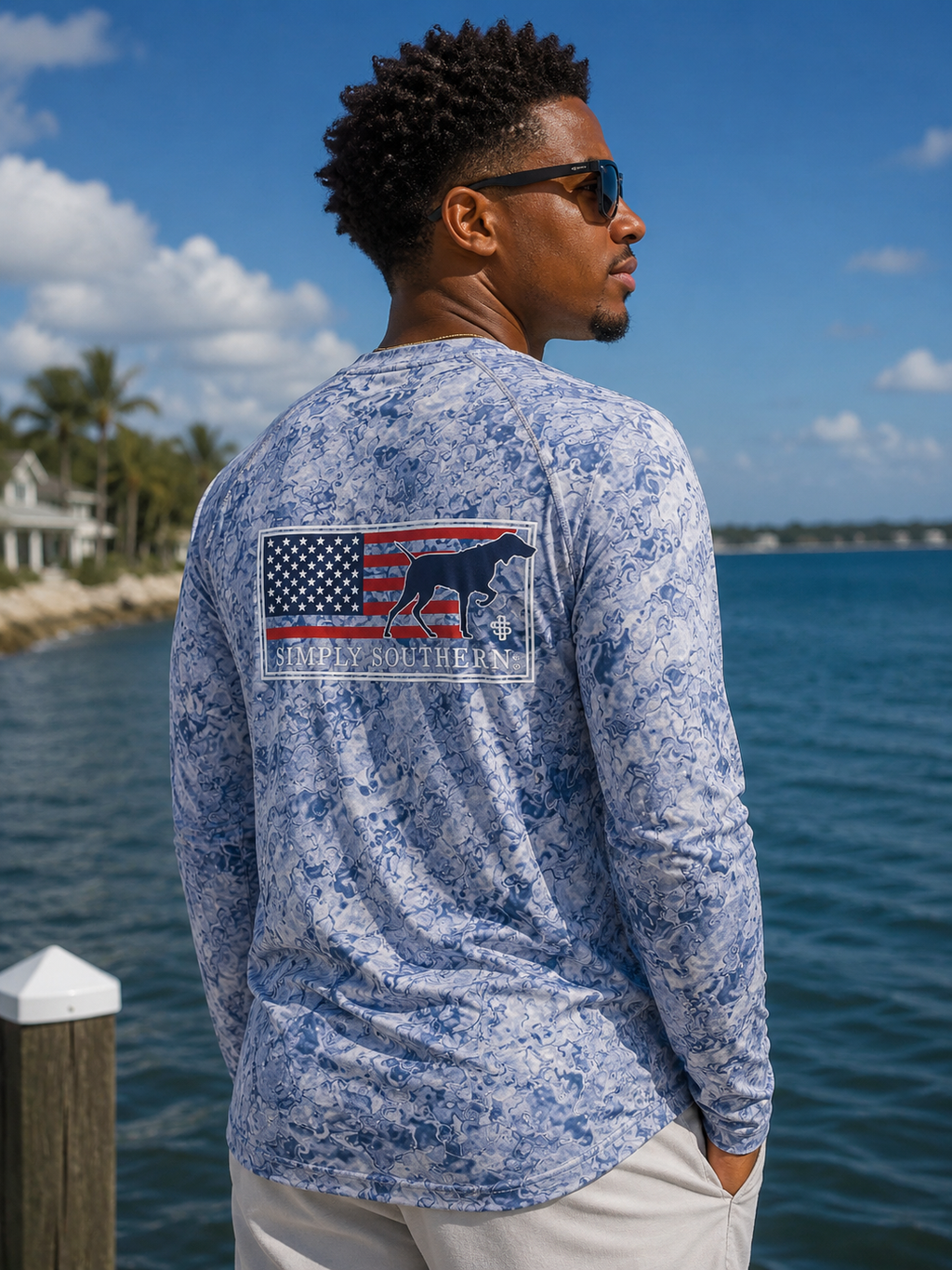 Simply Southern Patriot Rash Guard Unisex Swim UV - Adult & Kids T-Shirts, Sweatshirts & Hoodies apparel design preview 1