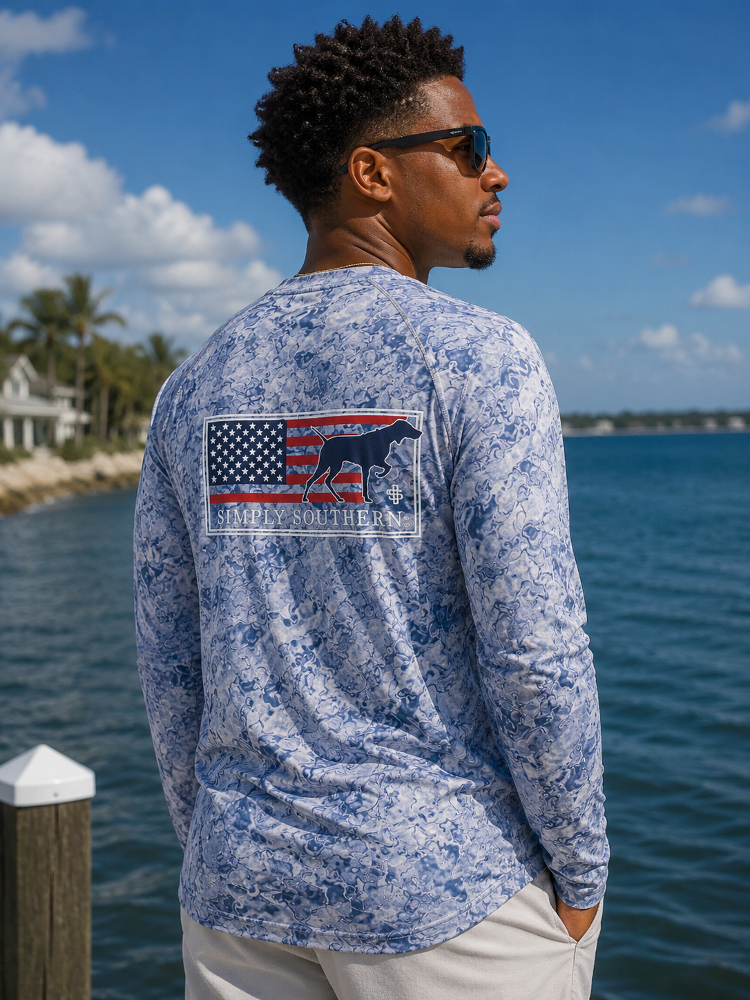 Simply Southern Patriot Rash Guard Unisex Swim UV - Adult & Kids T-Shirts, Sweatshirts & Hoodies apparel design preview 1
