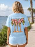 Simply Southern Bow Palms Mineral Washed - Adult & Kids T-Shirts, Sweatshirts & Hoodies apparel design preview 1
