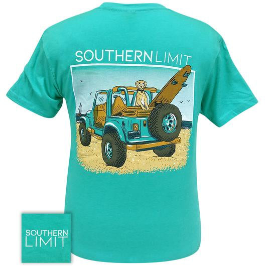 Southern Limits Beach Ridin Dog - Adult & Kids T-Shirts, Sweatshirts & Hoodies apparel design preview 2