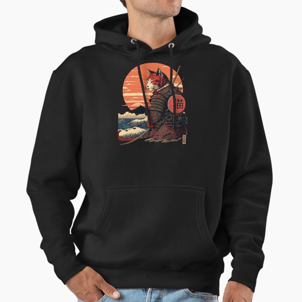Ukiyo e Samurai Cat - Adult & Kids T-Shirts, Sweatshirts & Hoodies apparel design preview 1