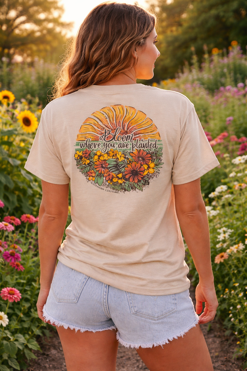 Southern Couture Classic Bloom Where You Are Planted - Adult & Kids T-Shirts, Sweatshirts & Hoodies apparel design preview 1