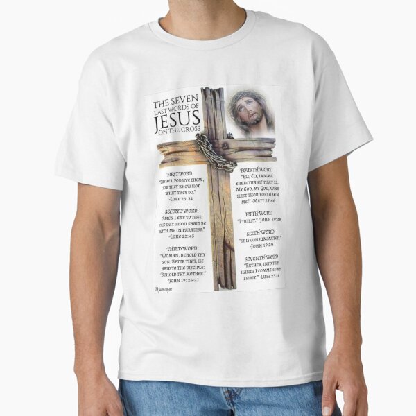 Seven Last Words of Jesus On the Cross - Adult & Kids T-Shirts, Sweatshirts & Hoodies apparel design preview 1