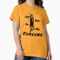 Just Here for the Zipline Light Colors - Adult & Kids T-Shirts, Sweatshirts & Hoodies apparel design preview 1