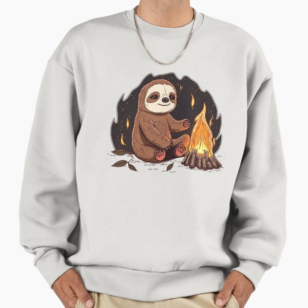 Campfire Sloth - Adult & Kids T-Shirts, Sweatshirts & Hoodies apparel design preview 1