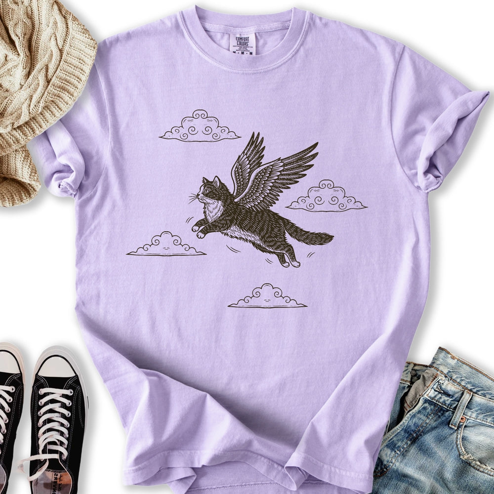Heavenly Cat - Adult & Kids T-Shirts, Sweatshirts & Hoodies apparel design preview 1