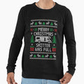 Merry Christmas Shitter Was Full Funny Ugly Sweater - Adult & Kids T-Shirts, Sweatshirts & Hoodies apparel design preview 1
