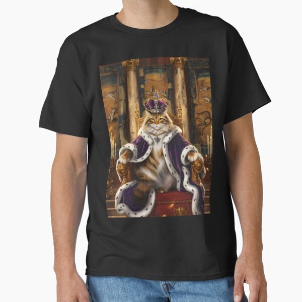 King cat. - Adult & Kids T-Shirts, Sweatshirts & Hoodies apparel design preview 1