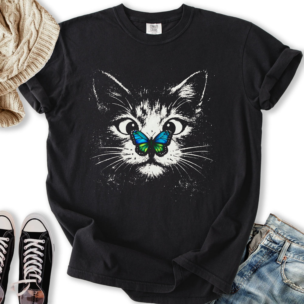 Butterfly Cat - Adult & Kids T-Shirts, Sweatshirts & Hoodies apparel design preview 1