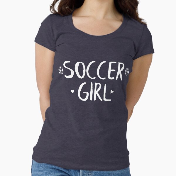 Soccer Girl Fitted Scoop - Adult & Kids T-Shirts, Sweatshirts & Hoodies apparel design preview 1