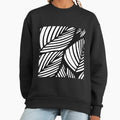 Artistic Black And White Leaf Vein Abstract - Adult & Kids T-Shirts, Sweatshirts & Hoodies apparel design preview 1