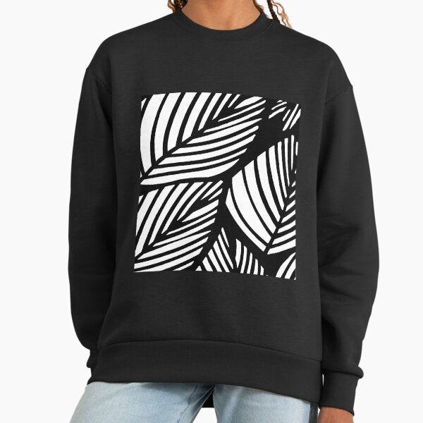 Artistic Black And White Leaf Vein Abstract - Adult & Kids T-Shirts, Sweatshirts & Hoodies apparel design preview 1