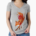 Vulpes Fitted V-Neck - Adult & Kids T-Shirts, Sweatshirts & Hoodies apparel design preview 1