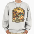 Ride More Worry Less Vintage Biker Style - Adult & Kids T-Shirts, Sweatshirts & Hoodies apparel design preview 1