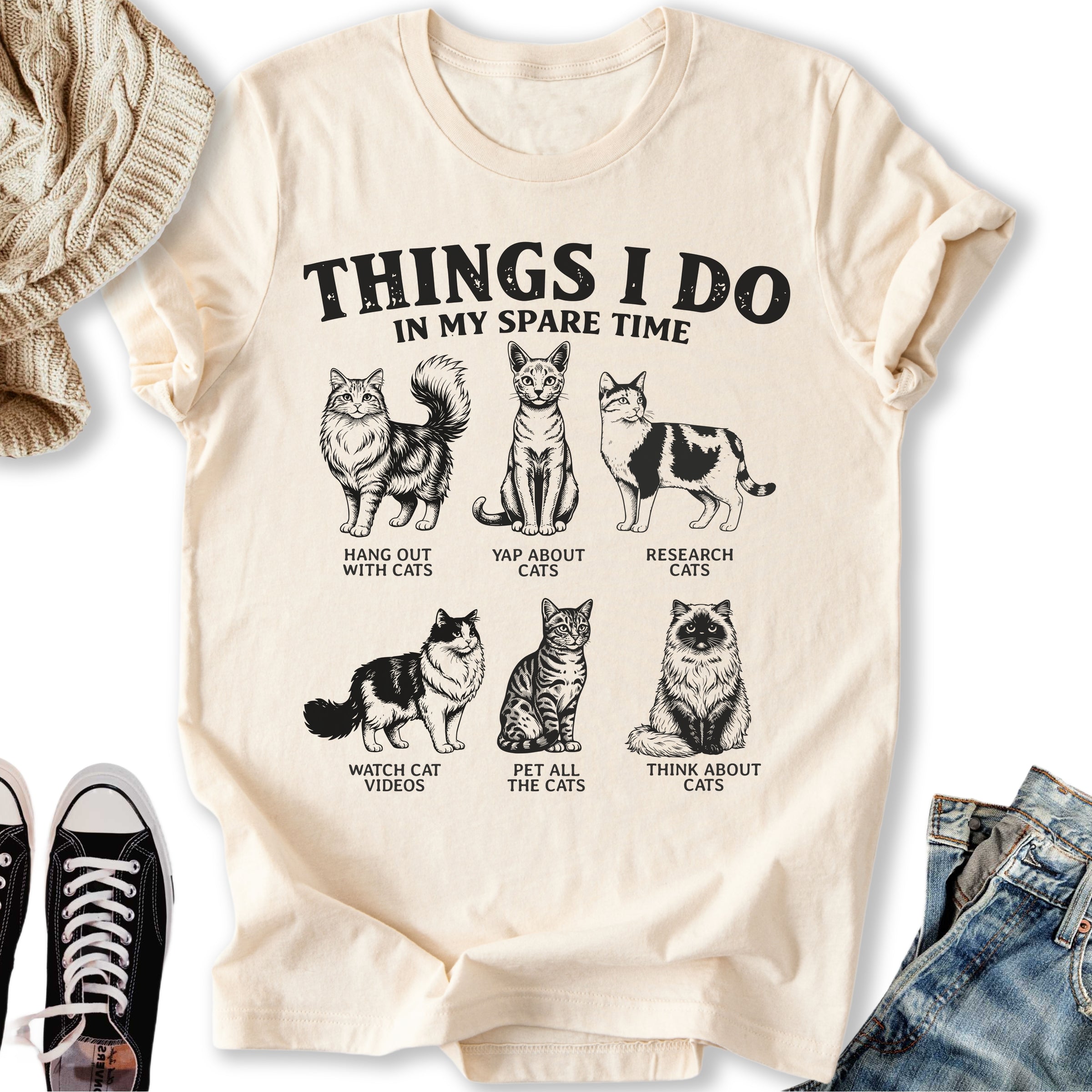Cat Obsession - Adult & Kids T-Shirts, Sweatshirts & Hoodies apparel design preview 2