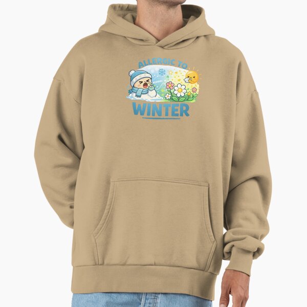 Allergic To Winter Funny Hello Spring Humor - Adult & Kids T-Shirts, Sweatshirts & Hoodies apparel design preview 1