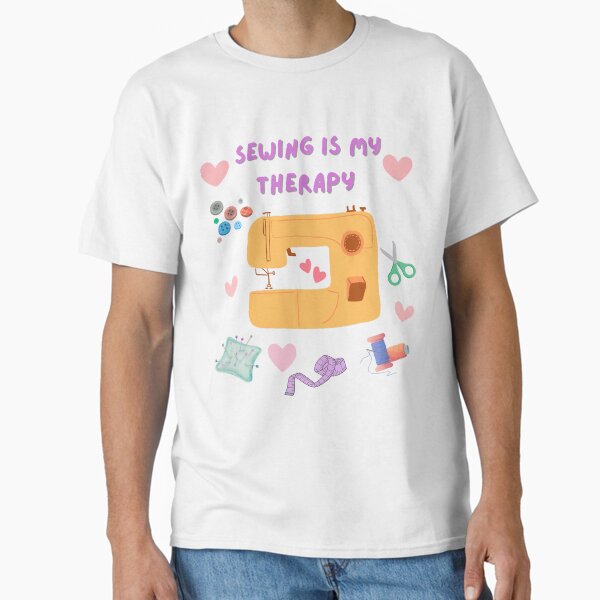Sewing Is My Therapy Woman - Adult & Kids T-Shirts, Sweatshirts & Hoodies apparel design preview 1