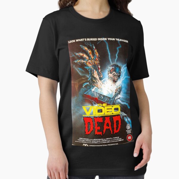 The Video Dead (Full VHS Cover) - Adult & Kids T-Shirts, Sweatshirts & Hoodies apparel design preview 1