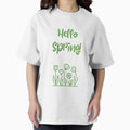 Hello Spring Playful flower design - Adult & Kids T-Shirts, Sweatshirts & Hoodies apparel design preview 1