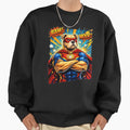 Superhero Dog Comic "BAM! WOOF!" - Adult & Kids T-Shirts, Sweatshirts & Hoodies apparel design preview 1