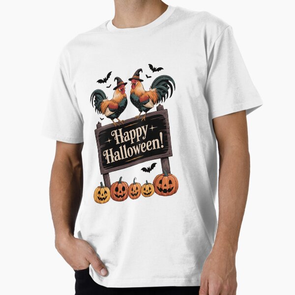Halloween Chicken Fall Junk Journal Happy Premium - Adult & Kids T-Shirts, Sweatshirts & Hoodies apparel design preview 1