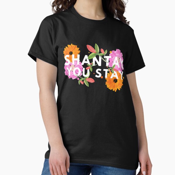 Shantay You Stay (floral) white - Adult & Kids T-Shirts, Sweatshirts & Hoodies apparel design preview 1