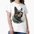 German shepherd military Dog in Glasses - Adult & Kids T-Shirts, Sweatshirts & Hoodies apparel design preview 1