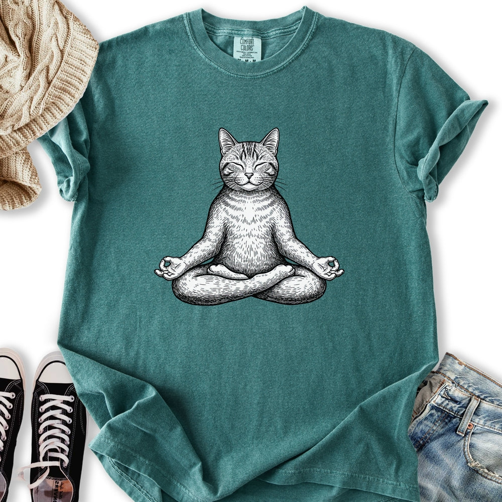 Yoga Lotus Cat - Adult & Kids T-Shirts, Sweatshirts & Hoodies apparel design preview 2