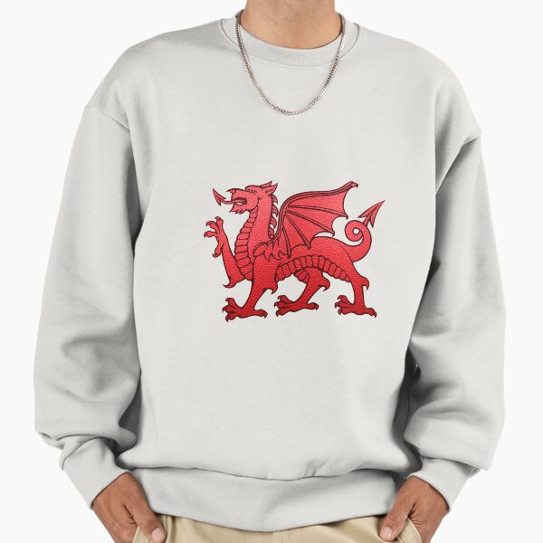 Welsh Red Dragon. Leather texture. - Adult & Kids T-Shirts, Sweatshirts & Hoodies apparel design preview 1