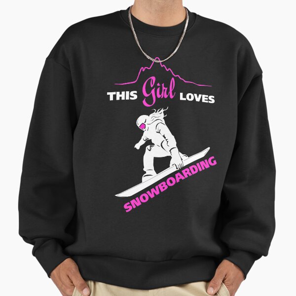 This Girl Loves Snowboarding - Adult & Kids T-Shirts, Sweatshirts & Hoodies apparel design preview 1