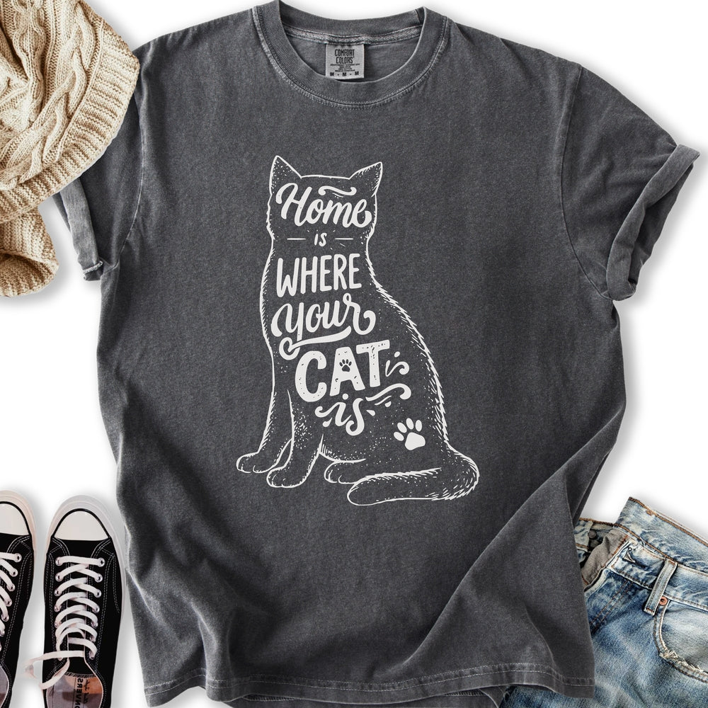 Where Your Cat Is - Adult & Kids T-Shirts, Sweatshirts & Hoodies apparel design preview 1