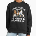 Dogs Make Me Happy Humans My Head Hurt - Adult & Kids T-Shirts, Sweatshirts & Hoodies apparel design preview 1