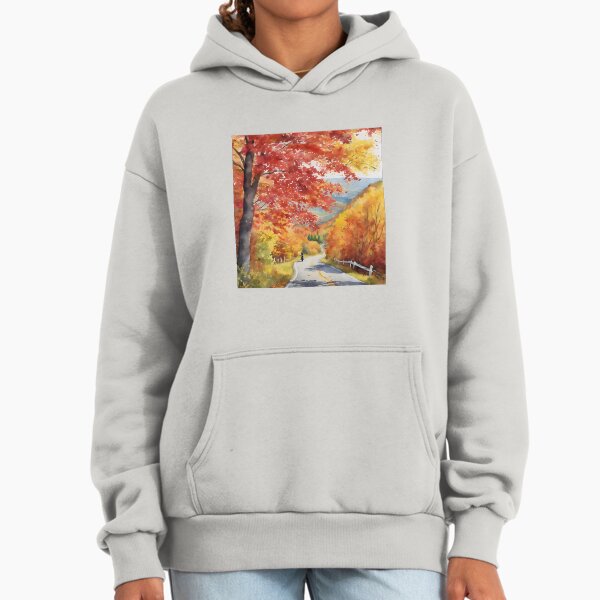 Stunning Watercolor Fall Nature Painting - Adult & Kids T-Shirts, Sweatshirts & Hoodies apparel design preview 1