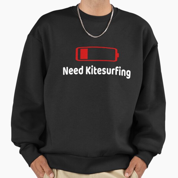 Low Battery Need KiteSurfing Activities Hobbies Gift - Adult & Kids T-Shirts, Sweatshirts & Hoodies apparel design preview 1