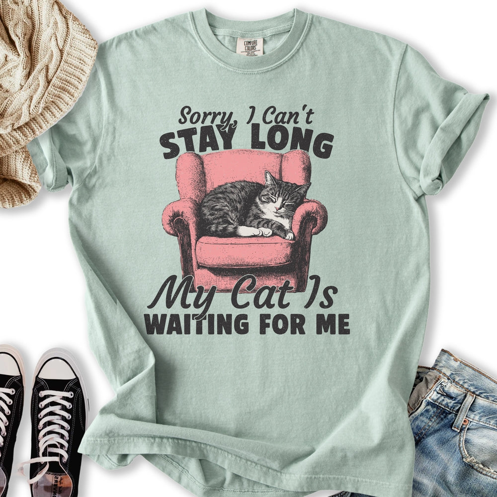 Cat is Waiting - Adult & Kids T-Shirts, Sweatshirts & Hoodies apparel design preview 2