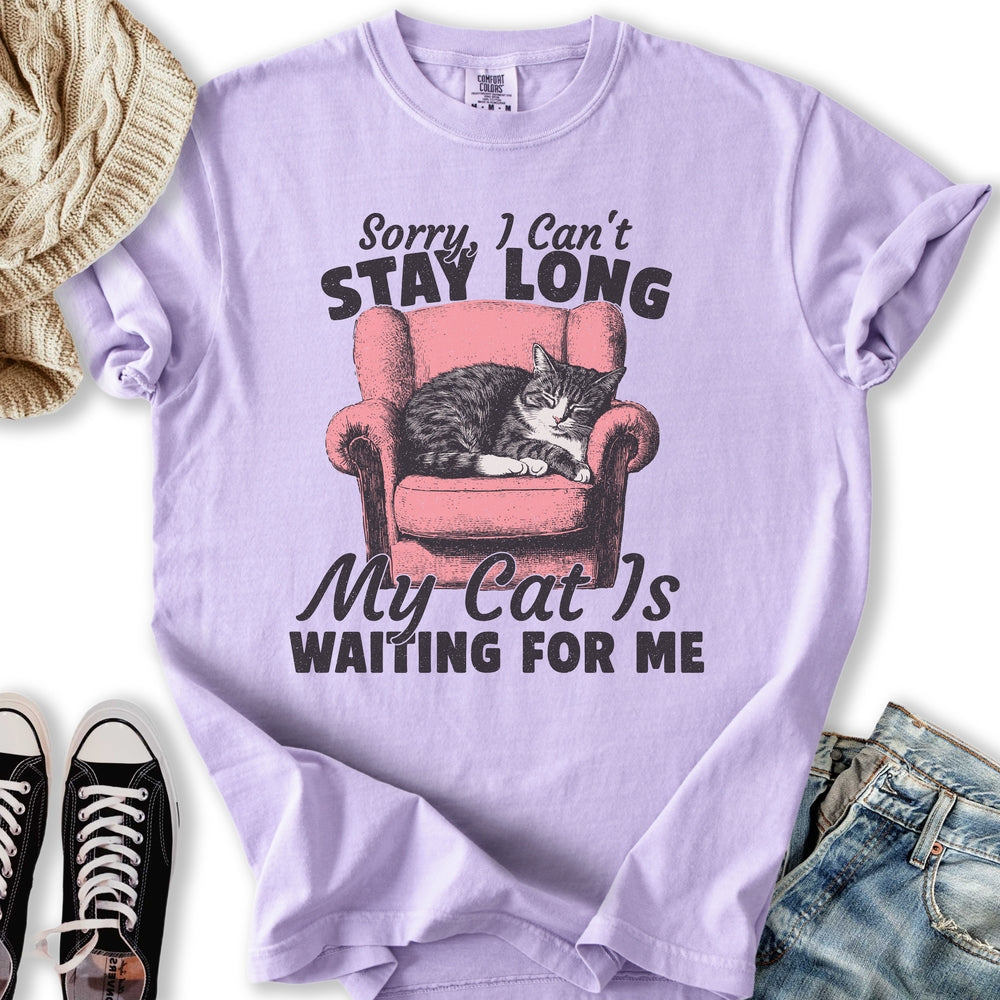 Cat is Waiting - Adult & Kids T-Shirts, Sweatshirts & Hoodies apparel design preview 1
