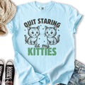 Staring At My Kitties - Adult & Kids T-Shirts, Sweatshirts & Hoodies apparel design preview 1