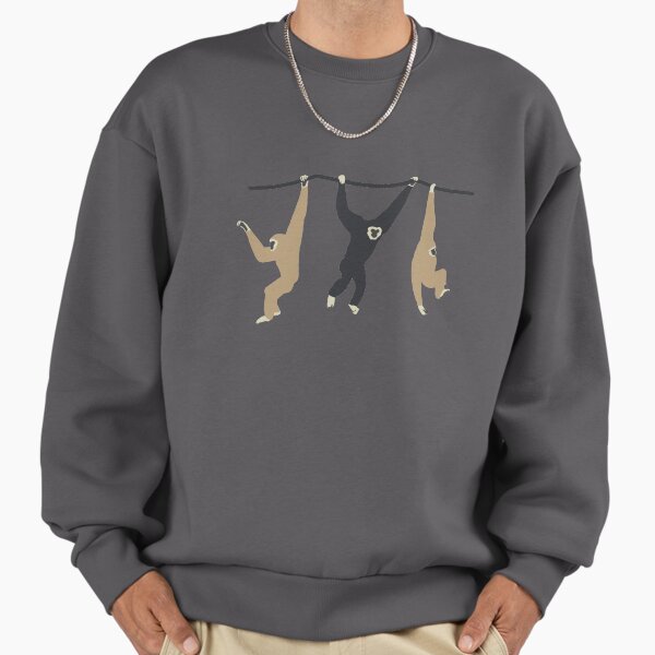 Lar/White-handed Gibbon - Adult & Kids T-Shirts, Sweatshirts & Hoodies apparel design preview 1