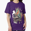 Dragon's Day Off: Coffee and Book Time - Adult & Kids T-Shirts, Sweatshirts & Hoodies apparel design preview 1
