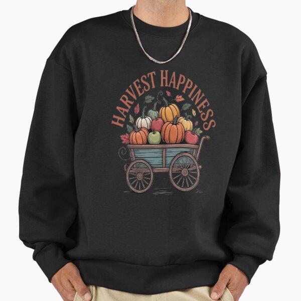 Harvest Happiness Embrace Autumns Bounty Fall Vibes - Adult & Kids T-Shirts, Sweatshirts & Hoodies apparel design preview 1